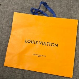 Authentic Louis Vuitton paper shopping bag